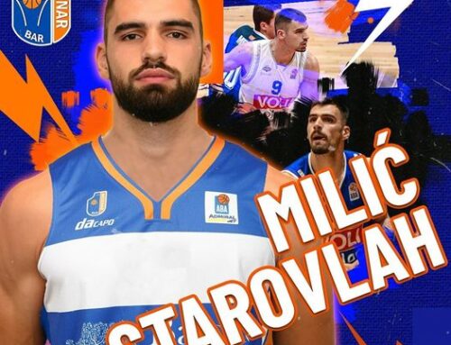 ABA: Milic Starovlah pens with Mornar Bar for the 23/24